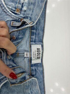 Agolde Vintage Wash Light Blue High-Rise Jeans